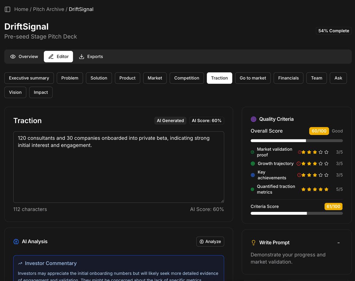 Section-by-section editing